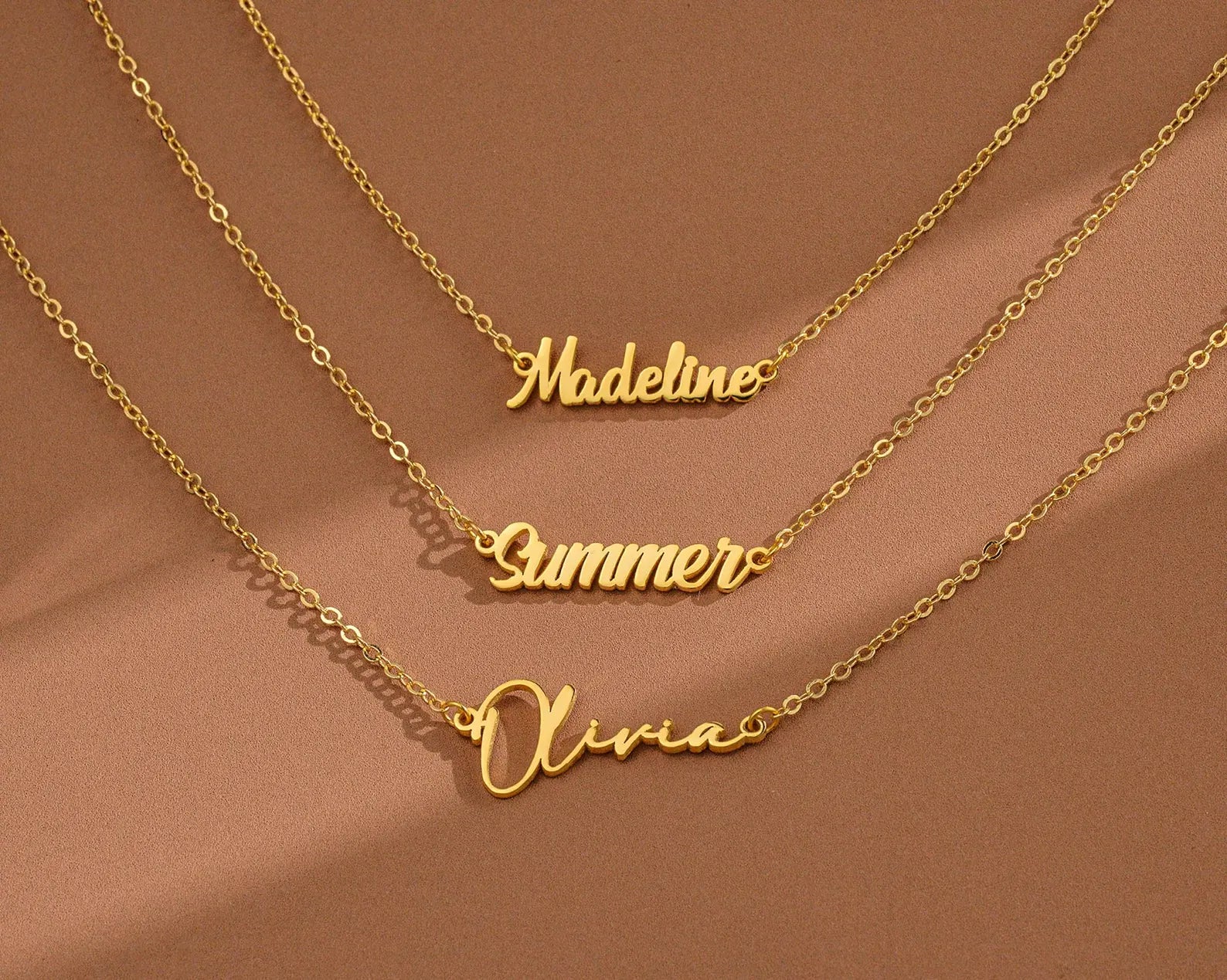 18K Gold Plated Personalized Name Necklace