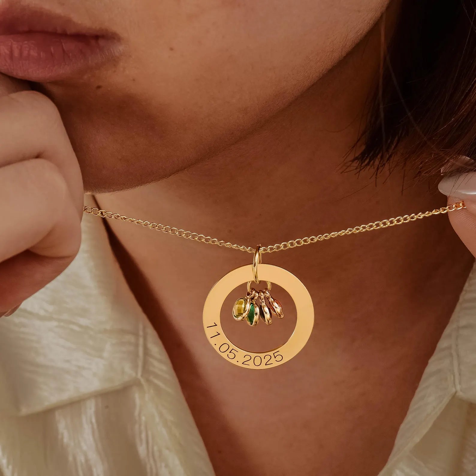 Personalized Necklace with Birthstone