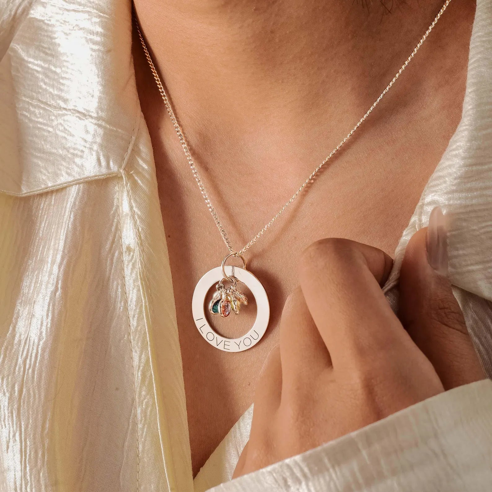 Personalized Necklace with Birthstone