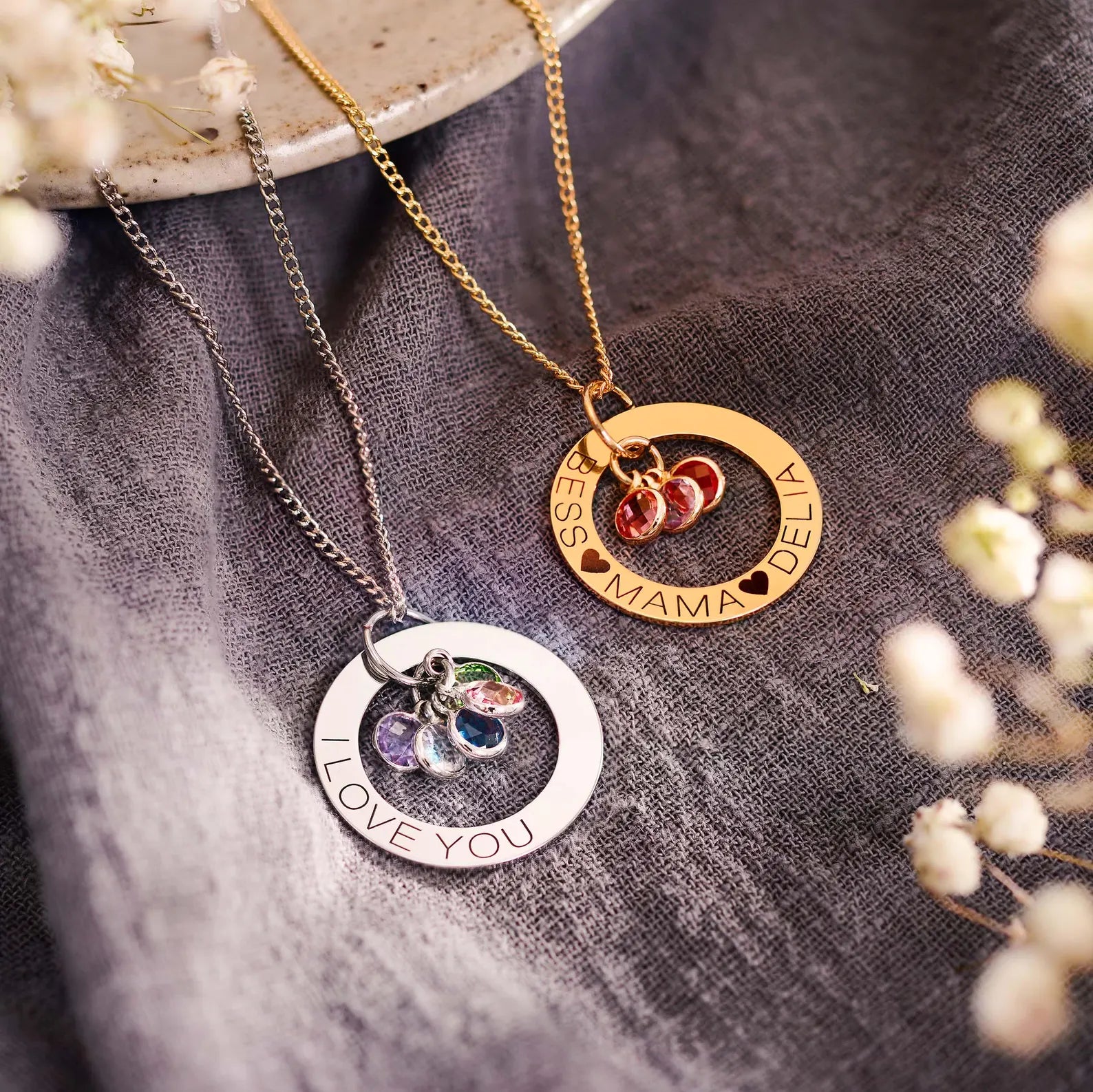 Personalized Necklace with Birthstone