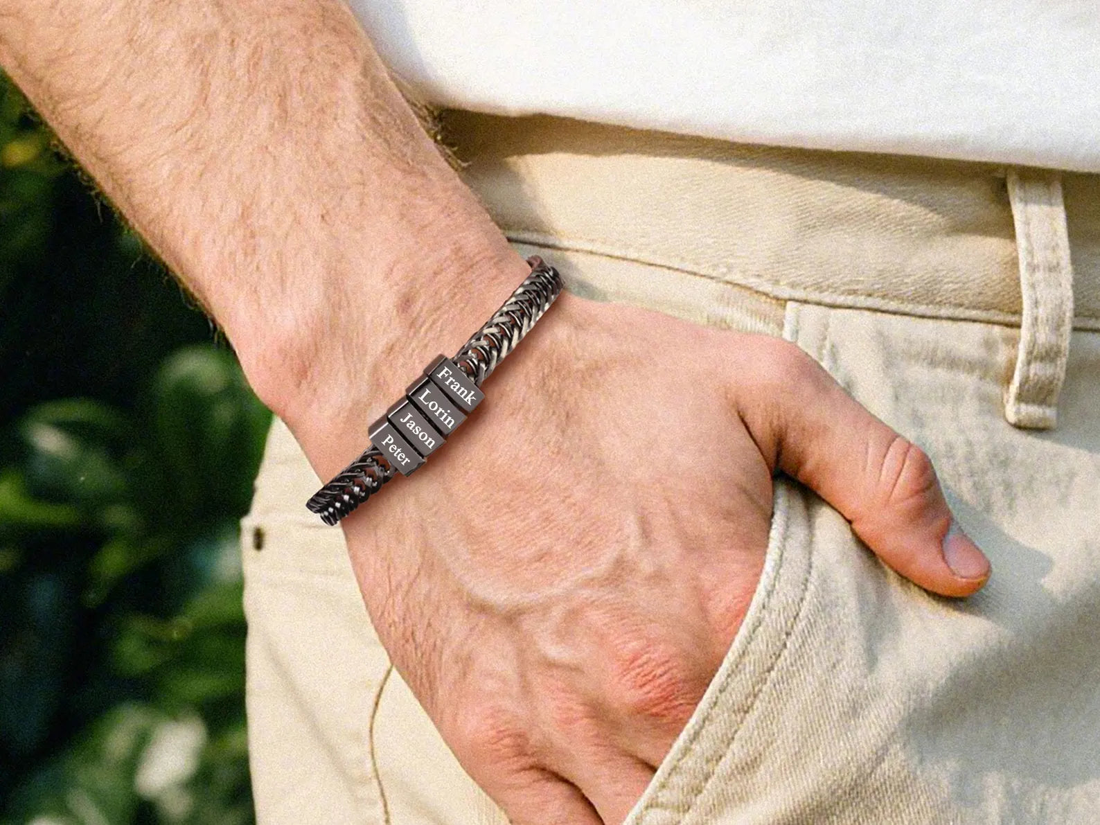 Personalized Dad Bracelet