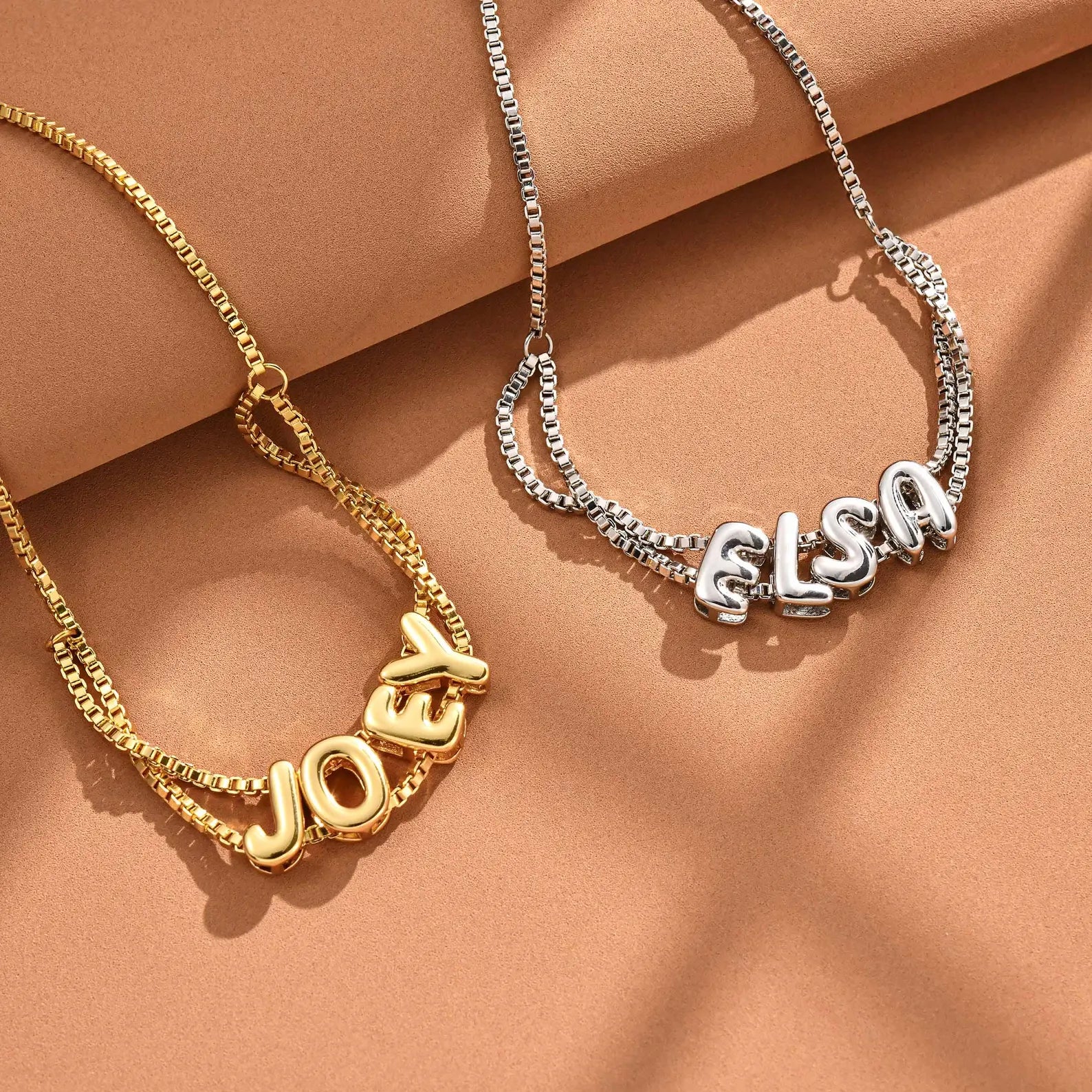 Personalized Bubble Name Bracelet