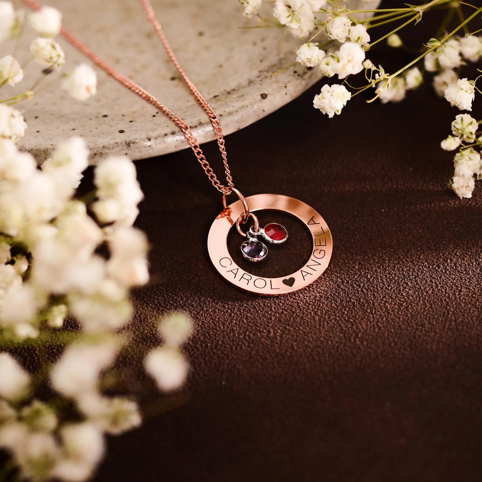 Personalized Necklace with Birthstone