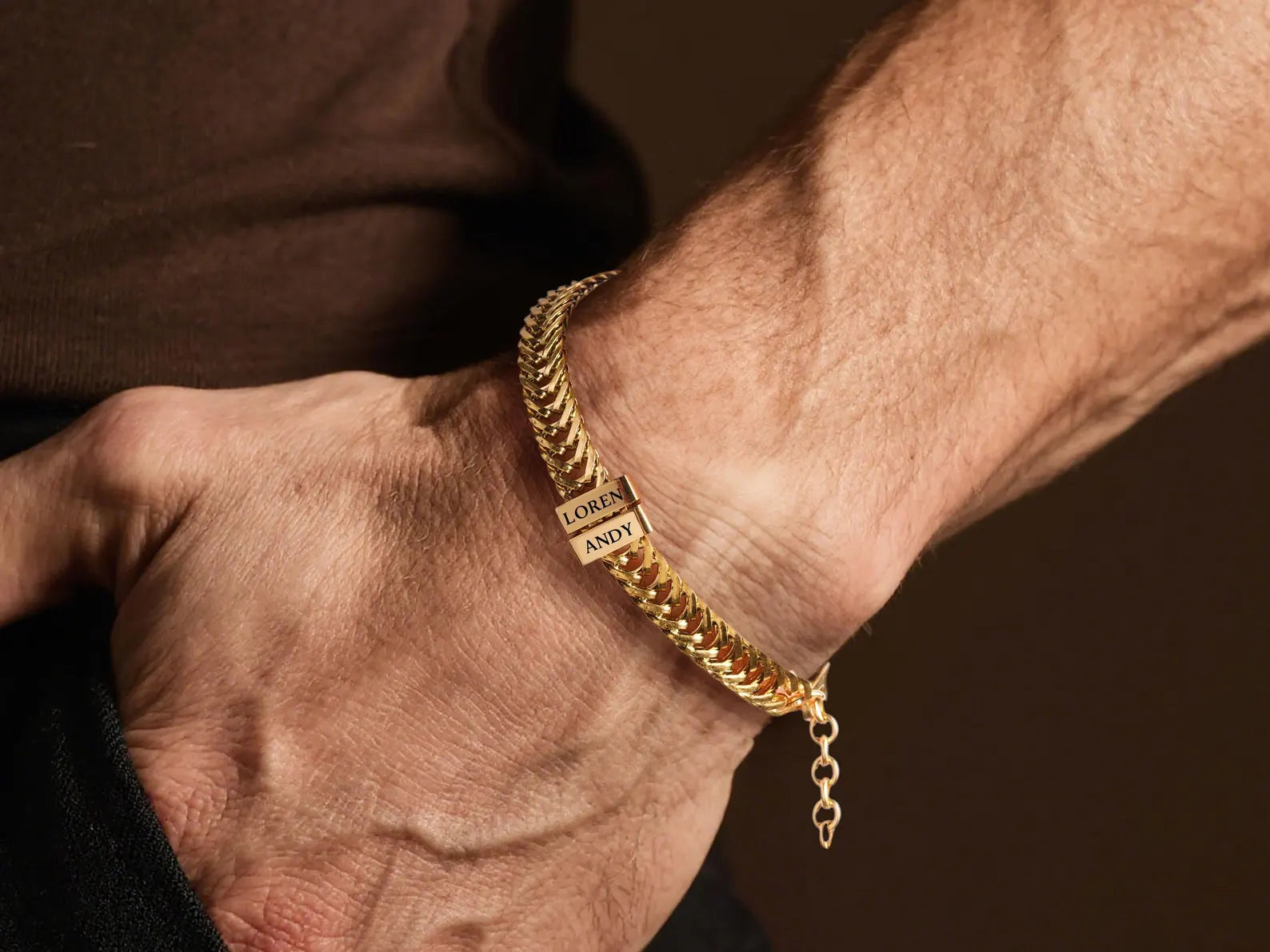 Personalized Dad Bracelet