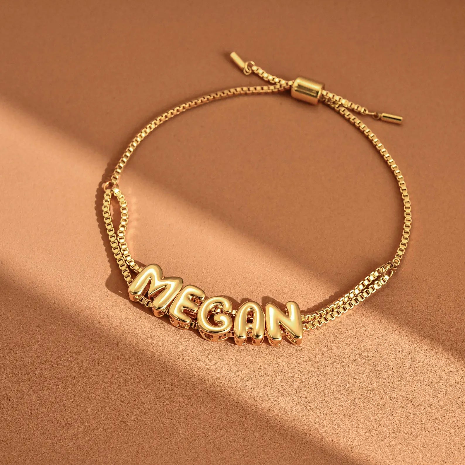 Personalized Bubble Name Bracelet