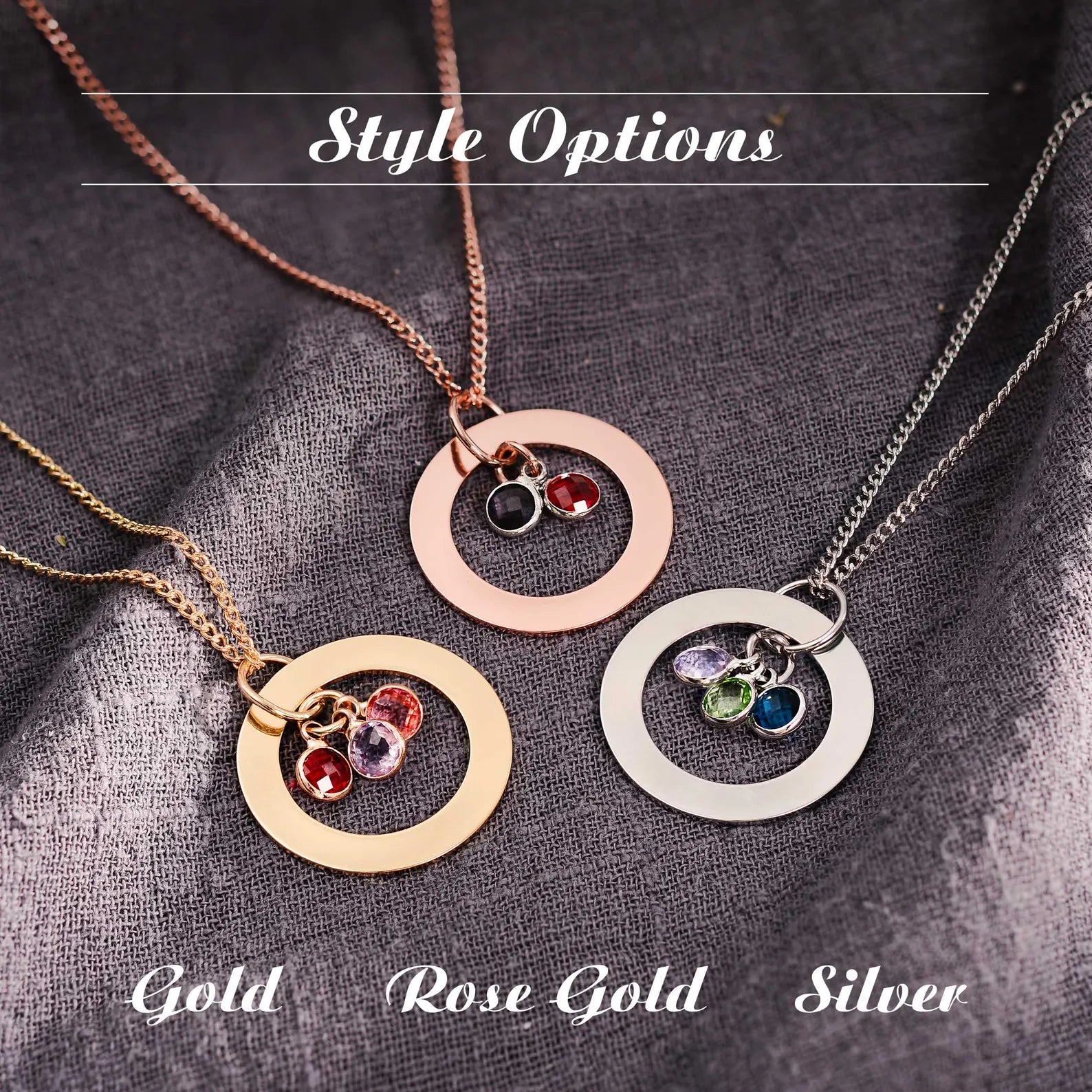 Personalized Necklace with Birthstone