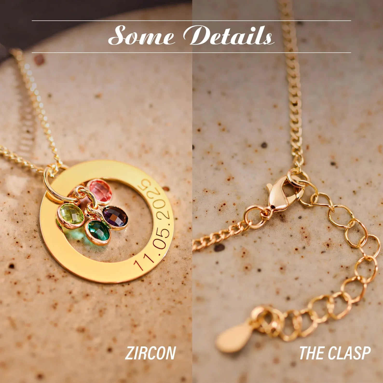 Personalized Necklace with Birthstone