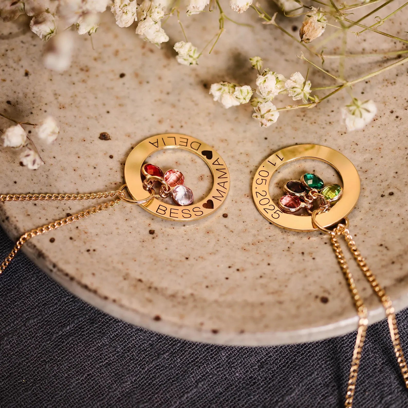 Personalized Necklace with Birthstone