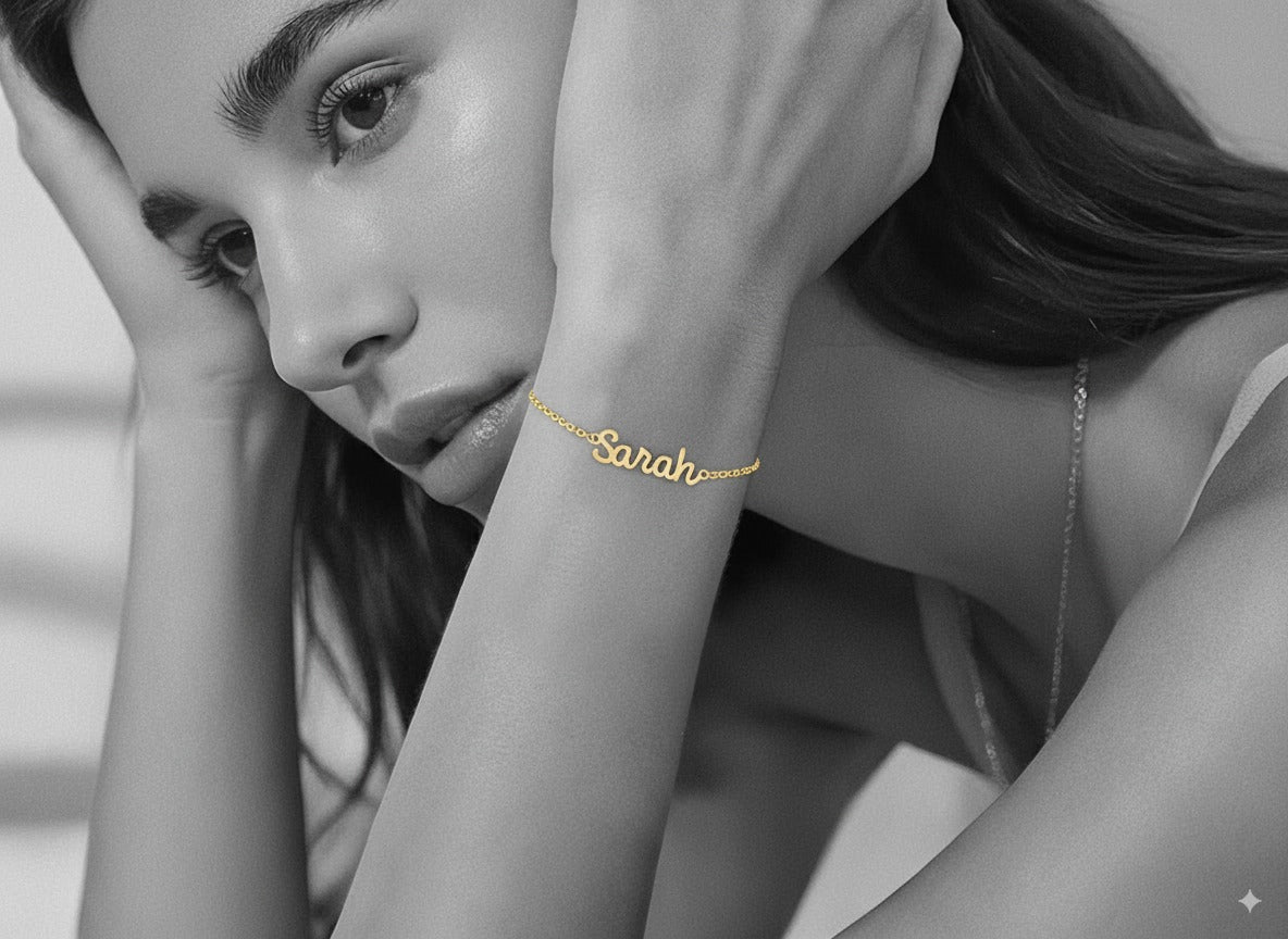 18K Gold Plated Name Bracelet