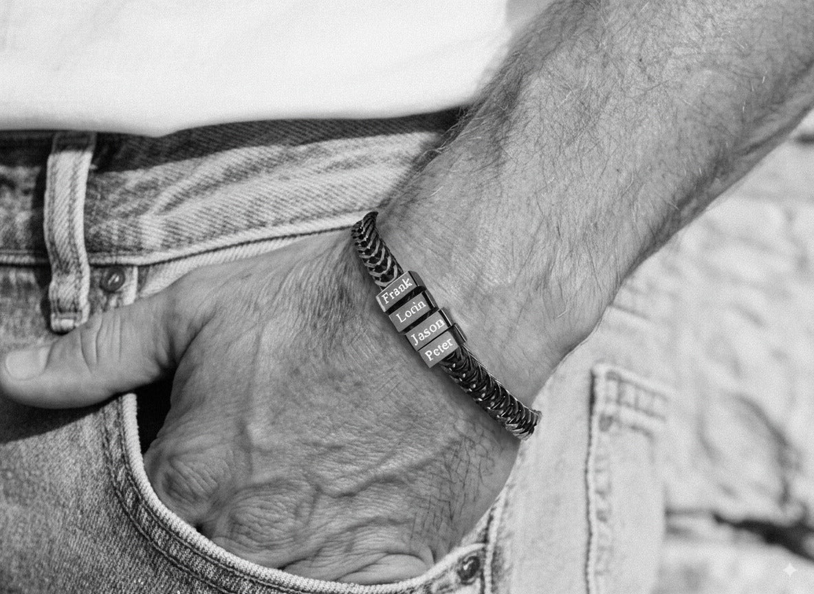 Personalized Dad Bracelet