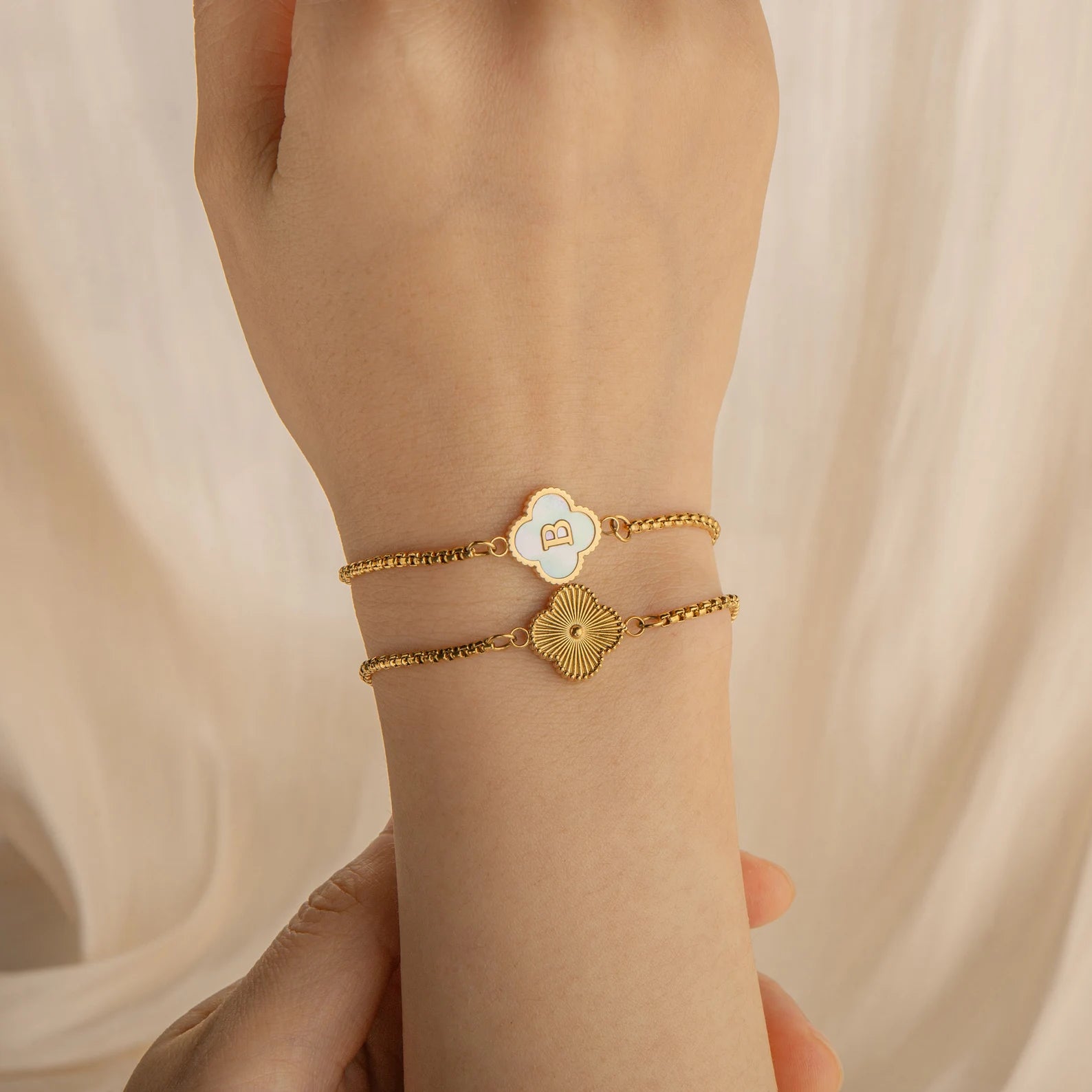 Charm Initial Bracelet