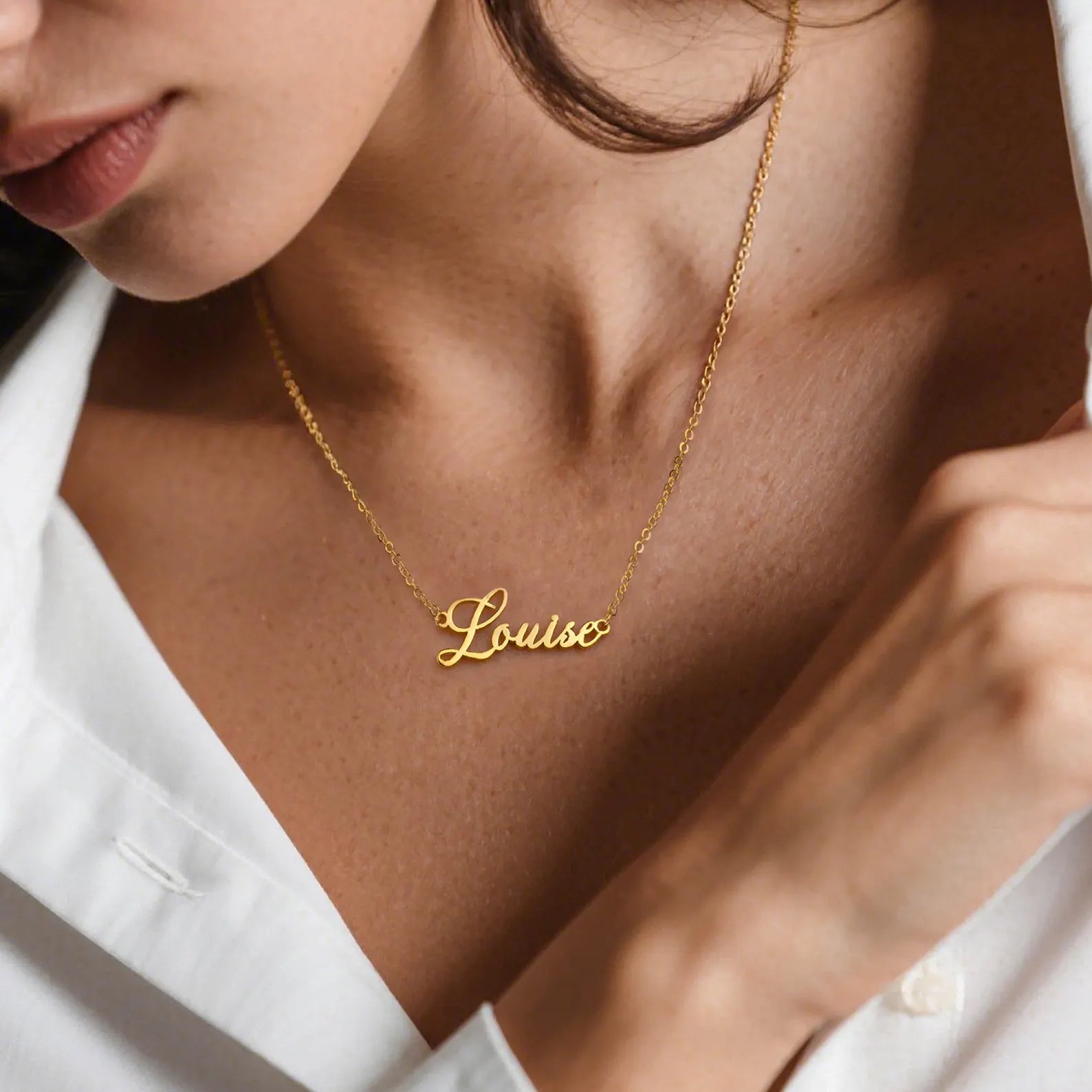 18K Gold Plated Personalized Name Necklace
