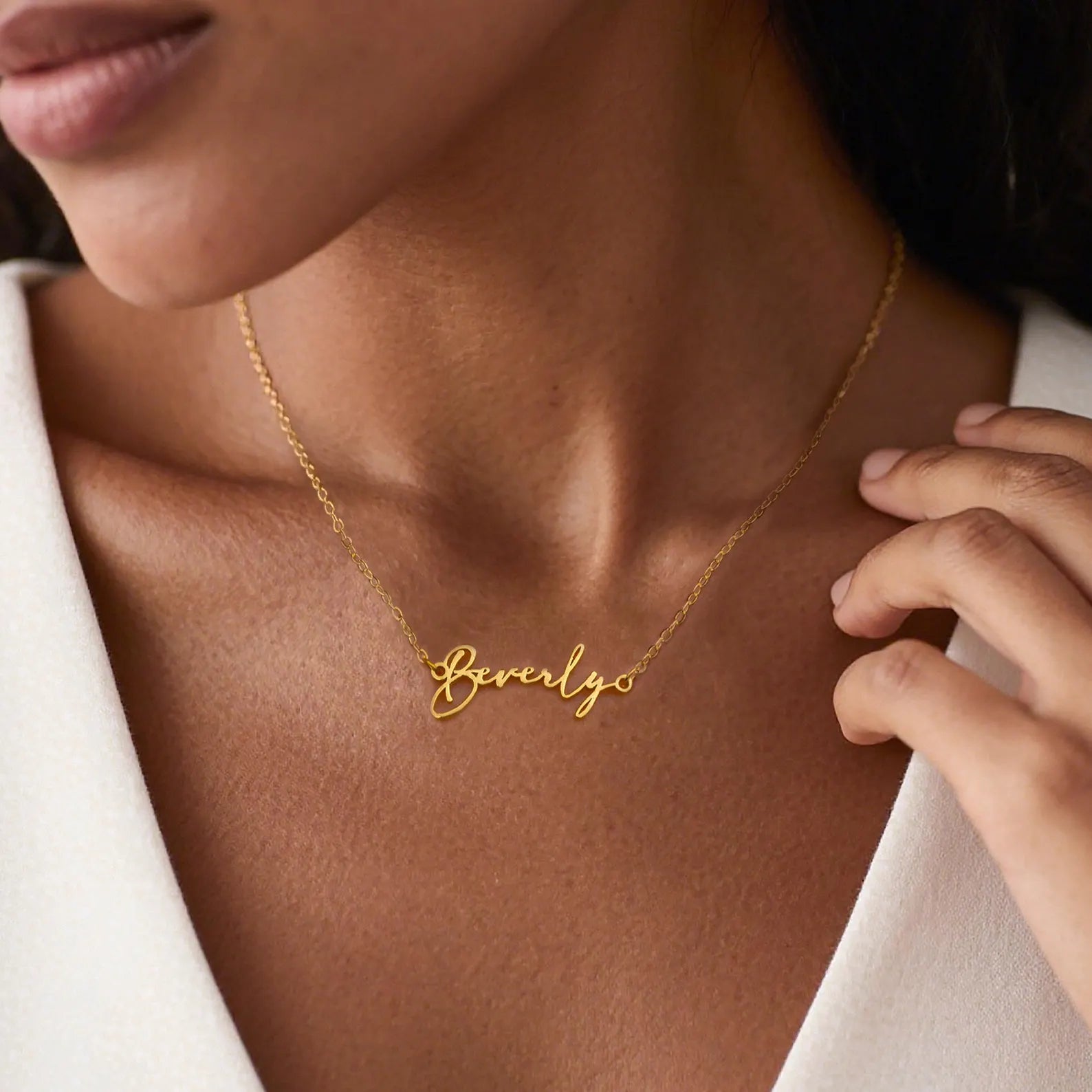 18K Gold Plated Personalized Name Necklace