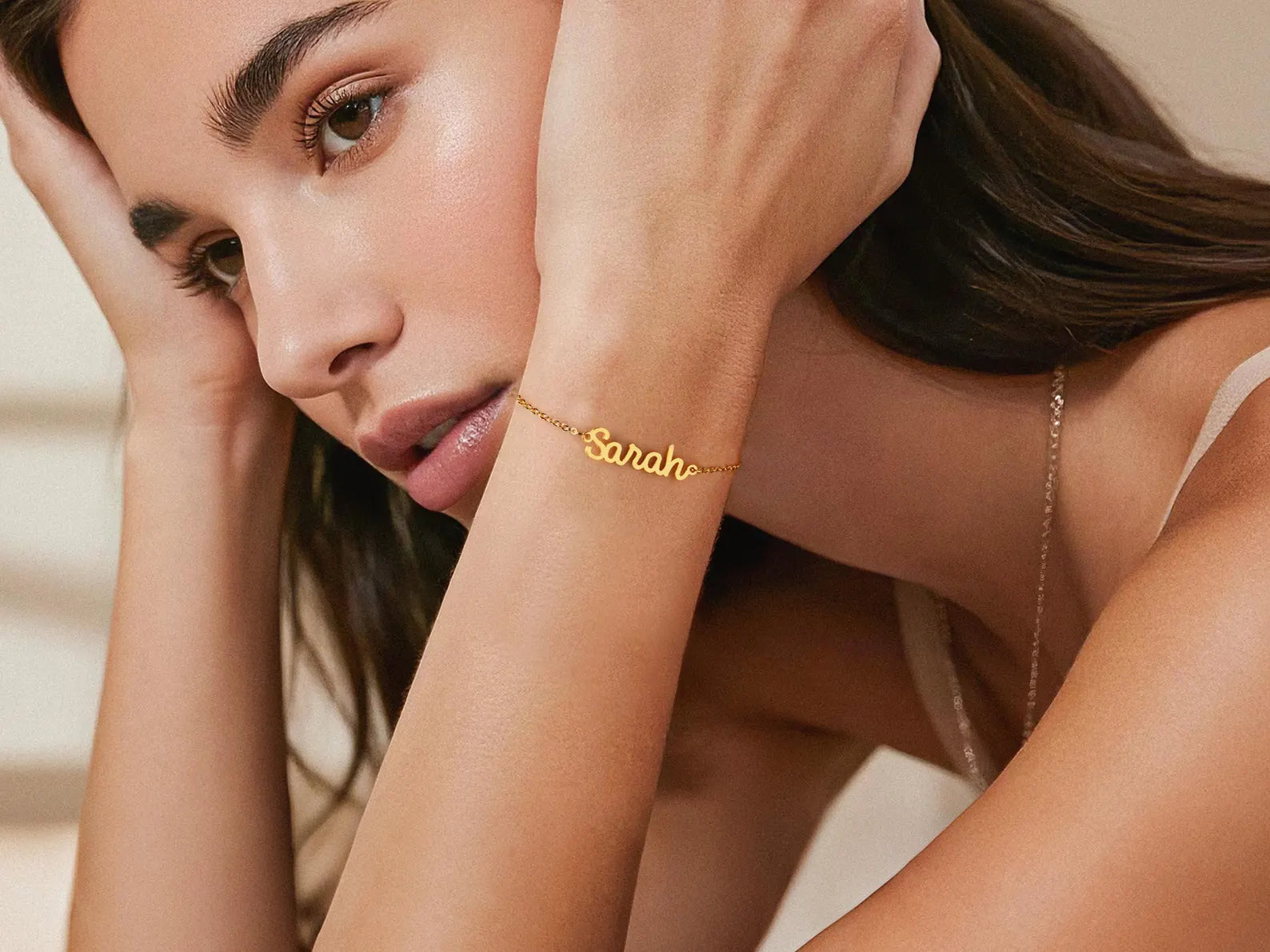 18K Gold Plated Name Bracelet