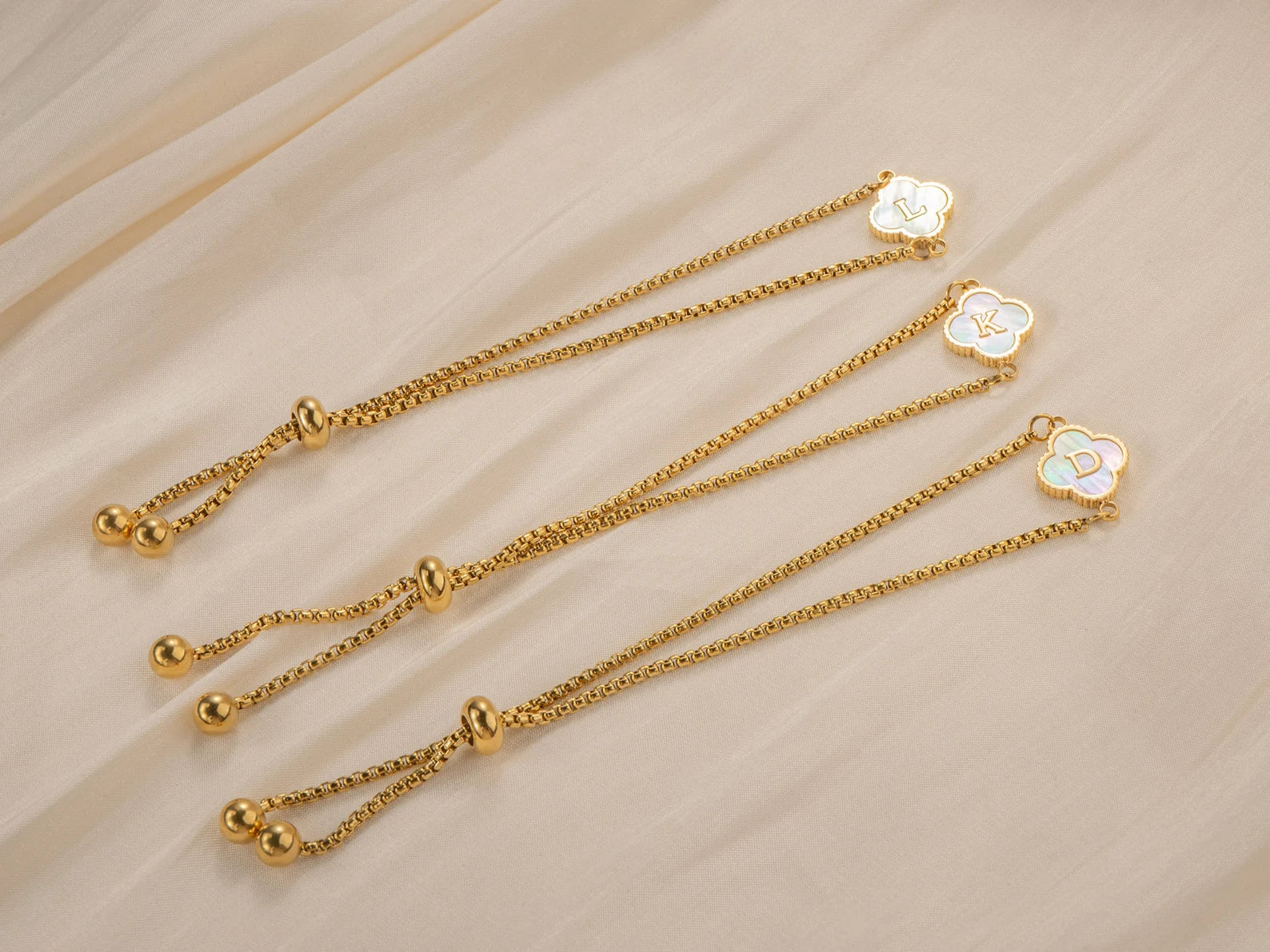 Charm Initial Bracelet