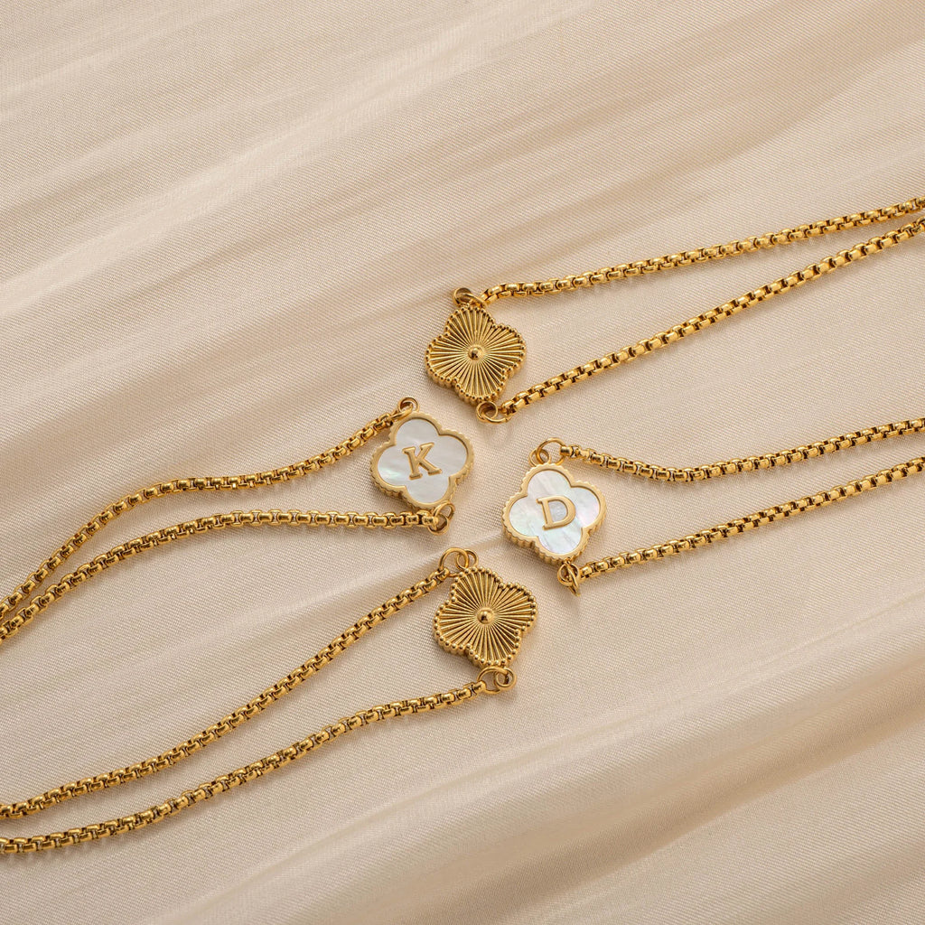 Charm Initial Bracelet