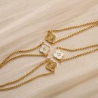 Charm Initial Bracelet