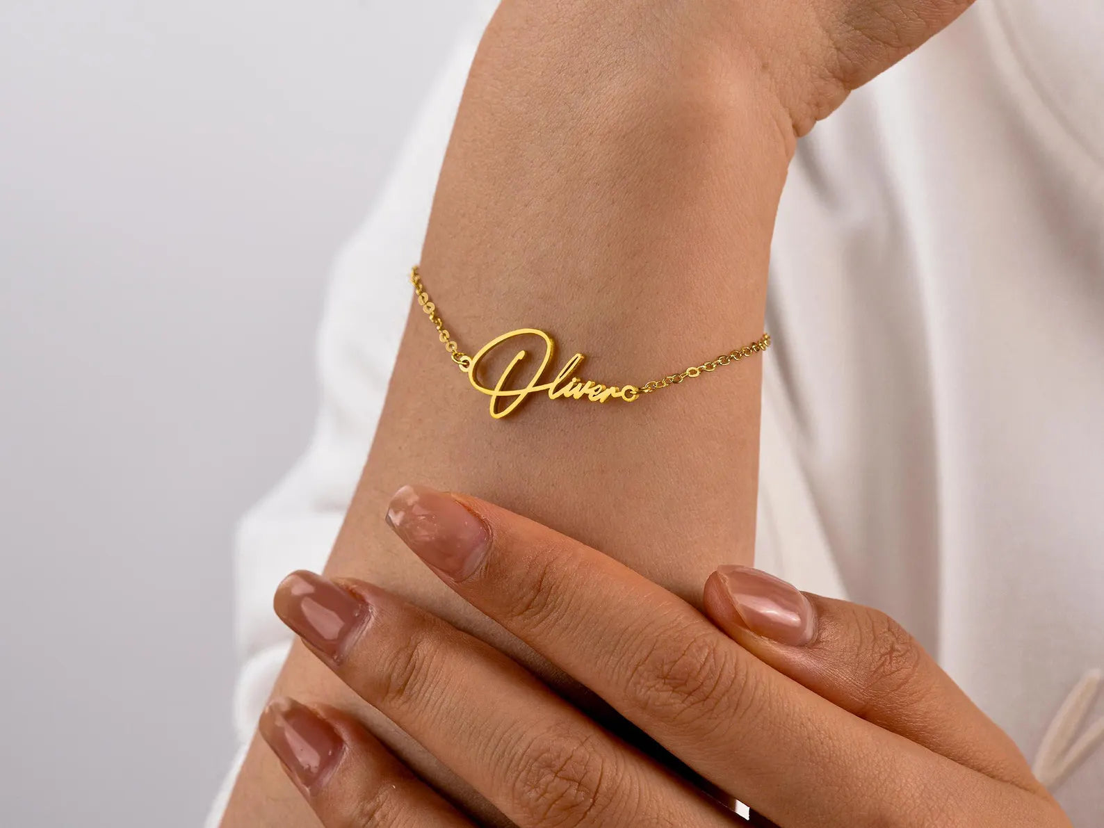 18K Gold Plated Name Bracelet