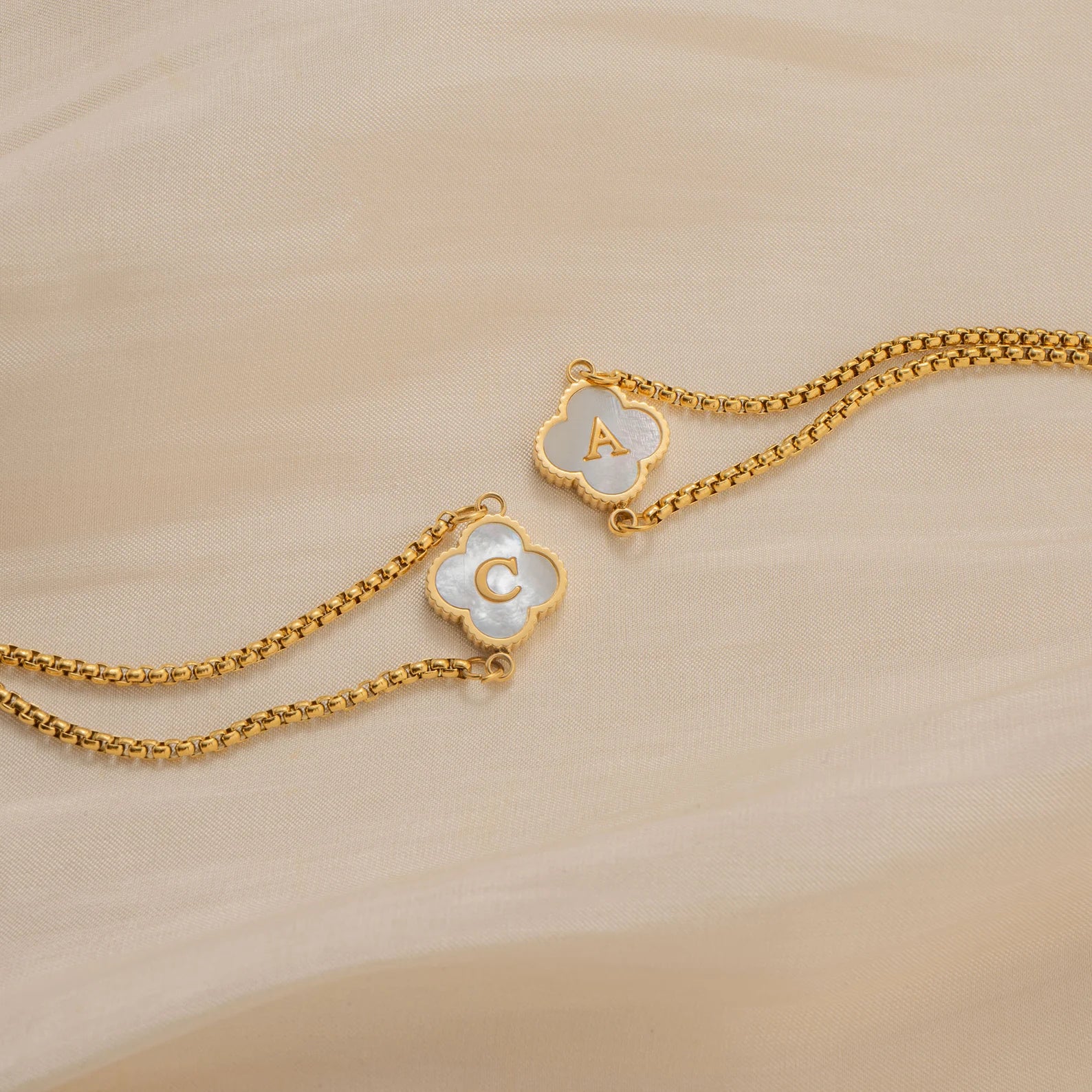 Charm Initial Bracelet