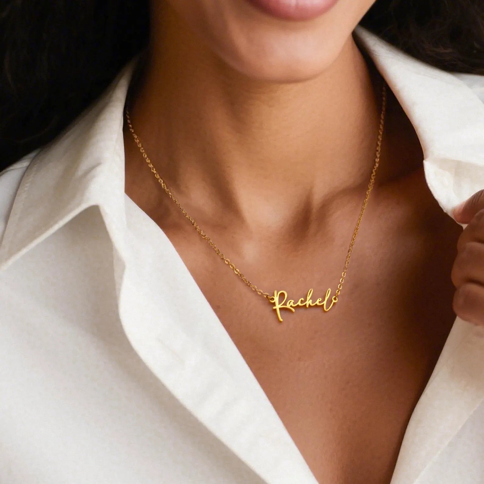 18K Gold Plated Personalized Name Necklace