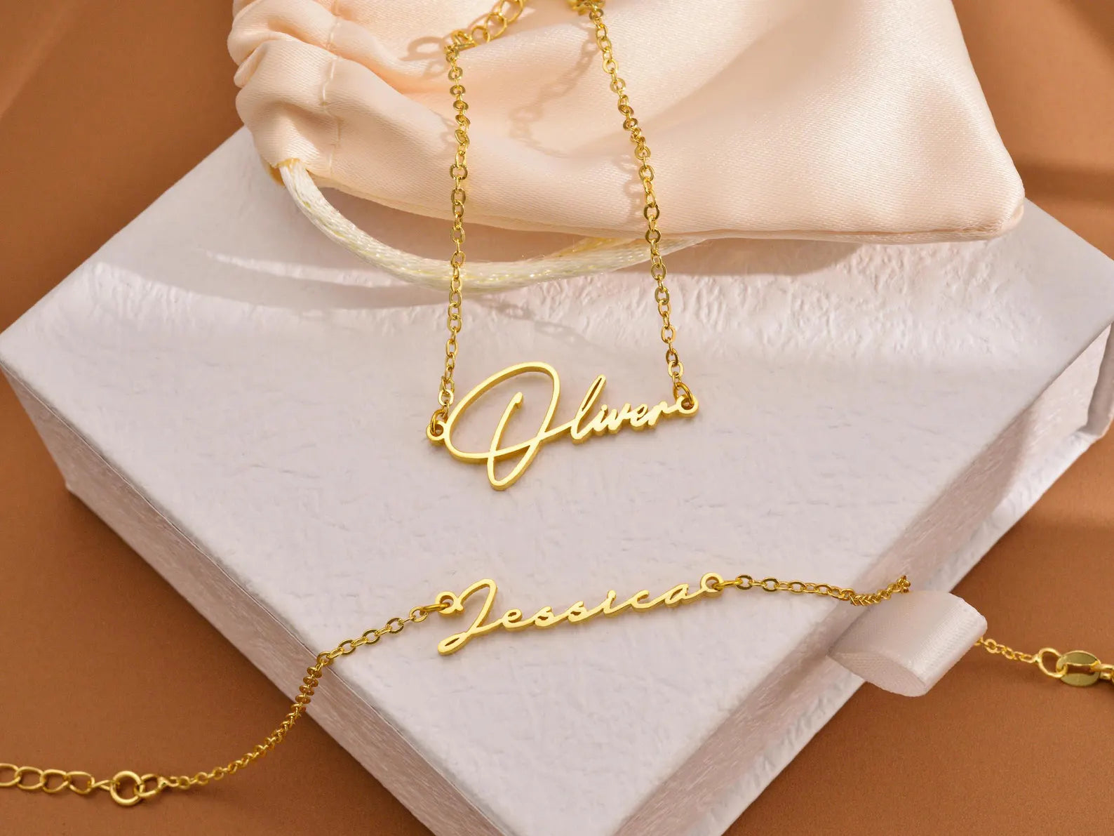 18K Gold Plated Name Bracelet