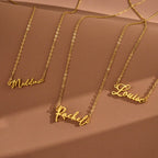 18K Gold Plated Personalized Name Necklace